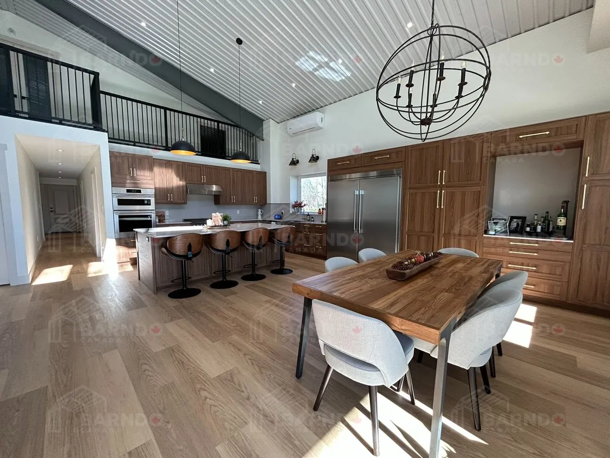 Fort Erie barndominium kitchen and interior finishes