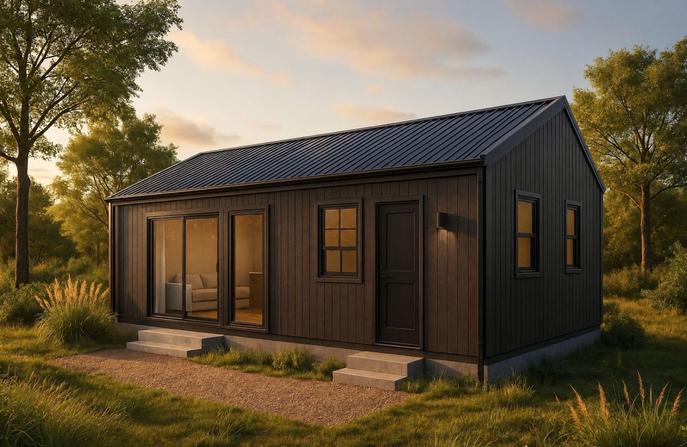 Tiny home concept: gabled cottage