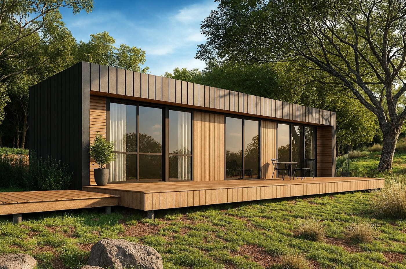 Tiny home concept: contemporary retreat